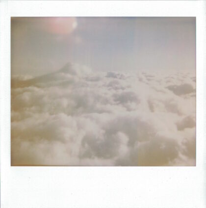 the sky seen from above the clouds
