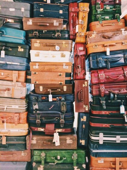 stacks of luggage
