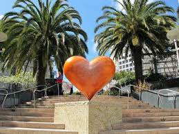 Public sculpture of a heart