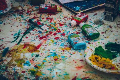 Paint spattered mess