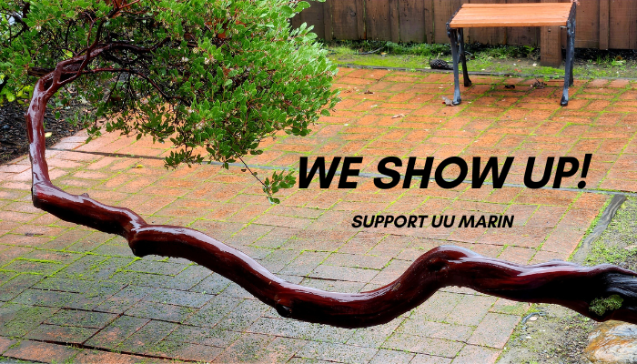 We Show Up. Support UU Marin.